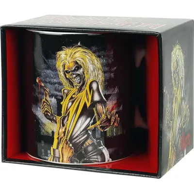 Iron Maiden Mugg - Killers - för  vit