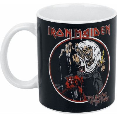 Iron Maiden Mugg - The Number Of The Beast - för  svart