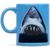 Jaws Mugg - Jaws - Tasse mit Keksablage - för blå
