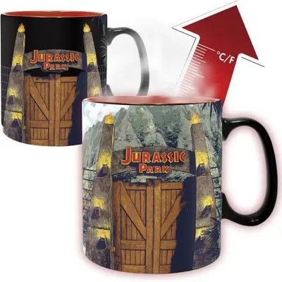 Jurassic Park Mugg - Gate - Tasse mit Thermoeffekt - för  flerfärgad
