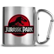 Jurassic Park Mugg - Mugg med karbinhake - för silverfärgad