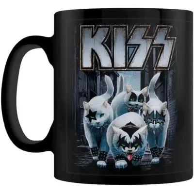 Kiss Mugg - Horror Cats Creatures - för None - svart