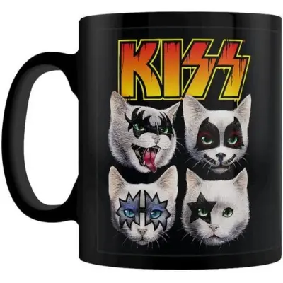 Kiss Mugg - Horror Cats Feline Four - för None - svart
