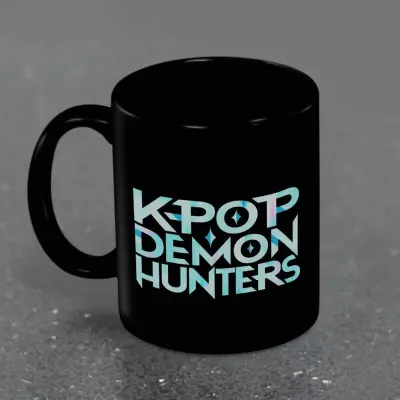 KPop Demon Hunters - Anime Mugg - KPop Logo - för  svart