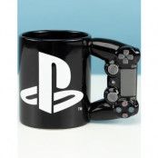 Licensierad Playstaton 4:e generationens mugg med kontrollhandtag 550 ml