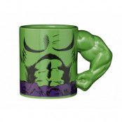 Marvel Mugg Med 3D-Arm Hulken