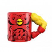 Marvel Mugg Med 3D-Arm Iron Man