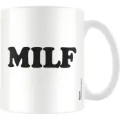 MILF - Fun Mugg - för  vit/svart