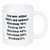 Mugg Jag Ger Alltid 100% På Jobbet