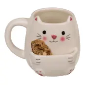 Mugg Katt Med Kakhållare