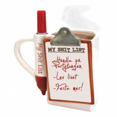 Mugg med Shitlist