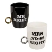 Muggar Mr Right&Mrs Always Right - 2-pack