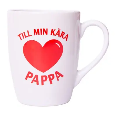 Mugg Till Min Kära Pappa - Vit