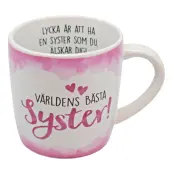 Mugg Världens Bästa Syster