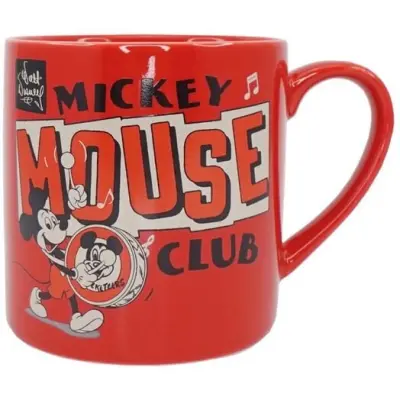 Musse & Mimmi Pigg - Anime Mugg - Mickey Mouse Club - för  röd/svart