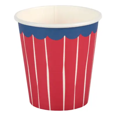 Pappersmugg Liten Röd/Blå - 10-pack