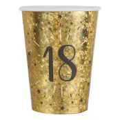 Pappersmuggar 18 Guld - 10-pack
