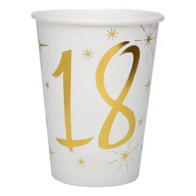 Pappersmuggar 18 Guld/Vit