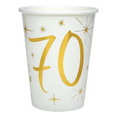 Pappersmuggar 70 Guld/Vit