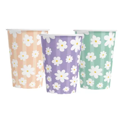 Pappersmuggar Daisies - 8-pack
