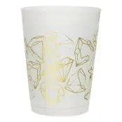 Plastmuggar Diamanter Guld - 8-pack