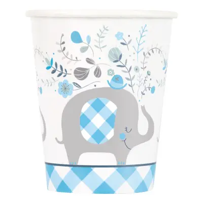 Pappersmuggar Elefanter Blå - 8-pack