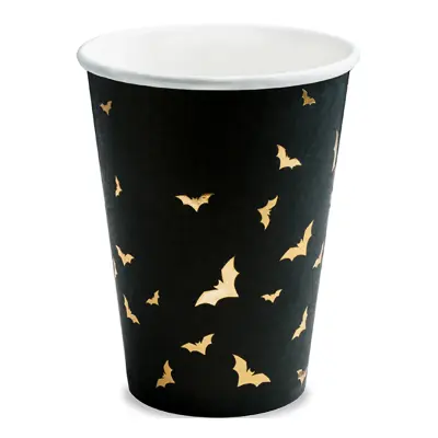 Pappersmuggar Fladdermöss Guld Metallic - 6-pack