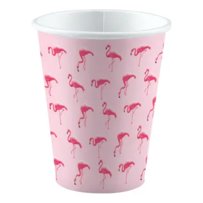 Pappersmuggar Flamingo Paradise - 8-pack