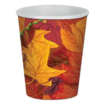 Pappersmuggar Höstlöv - 8-pack