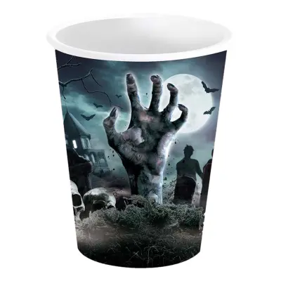 Pappersmuggar Halloween Kyrkogård - 6-pack