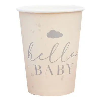Pappersmuggar Hello Baby - 8-pack