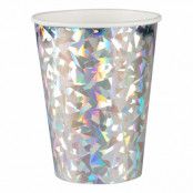 Pappersmuggar Hologram Silver - 6-pack