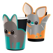 Pappersmuggar Katter&Fladdermöss - 8-pack