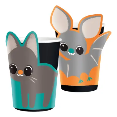 Pappersmuggar Katter&Fladdermöss - 8-pack