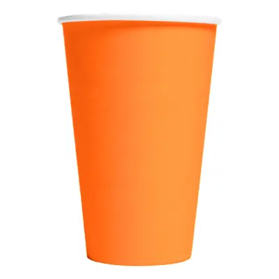 Pappersmuggar Orange Stora - 10-pack