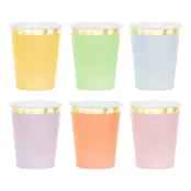 Pappersmuggar Pastell - 6-pack