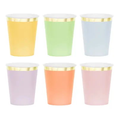 Pappersmuggar Pastell - 6-pack