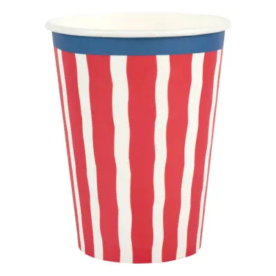 Pappersmuggar Röd/Blå - 6-pack