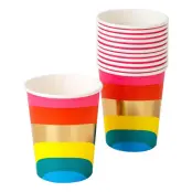 Pappersmuggar Rainbow Happy Birthday - 12-pack