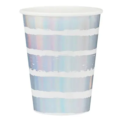 Pappersmuggar Randiga Färgskimrande - 10-pack