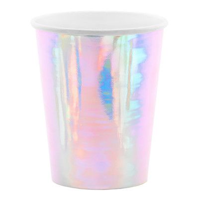 Pappersmuggar Regnbågsskimrande - 6-pack