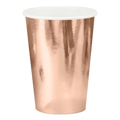 Pappersmuggar Roséguld - 6-pack