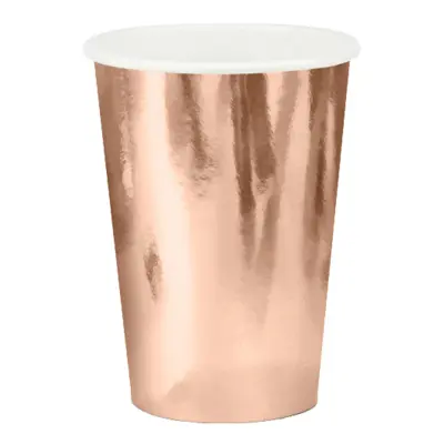 Pappersmuggar Roséguld - 6-pack