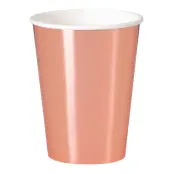 Pappersmuggar Roséguld Stora - 8-pack