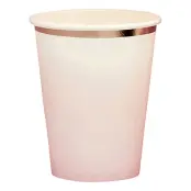 Pappersmuggar Roséguld/Rosa Ombre - 8-pack