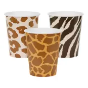 Pappersmuggar Safari Djurmönster - 6-pack