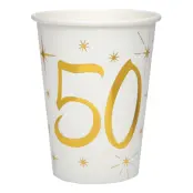 Pappersmuggar Siffra Guld/Vit - Siffra 50