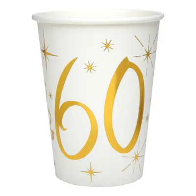 Pappersmuggar Siffra Guld/Vit - Siffra 60