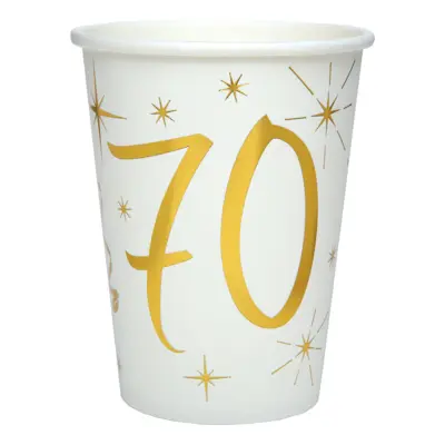 Pappersmuggar Siffra Guld/Vit - Siffra 70