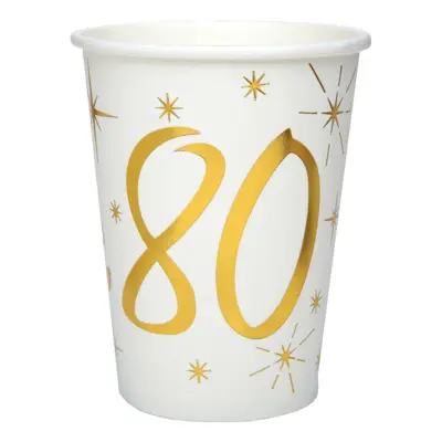 Pappersmuggar Siffra Guld/Vit - Siffra 80